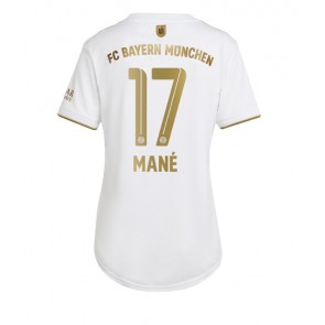 Bayern Munich Sadio Mane #17 kläder Kvinnor 2022-23 Bortatröja Kortärmad